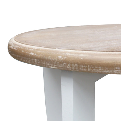 2 Tiers Wooden Round End Table K950104