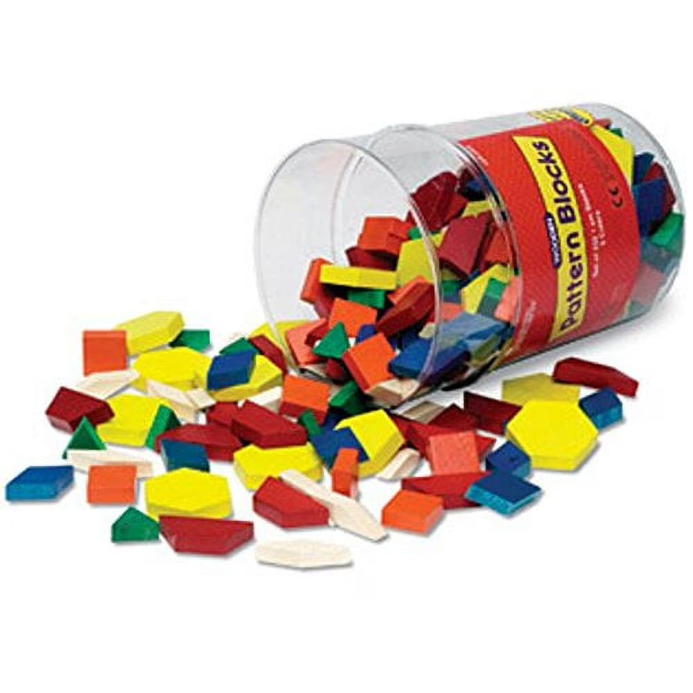 Set of 250 Wooden Pattern Blocks Y90518