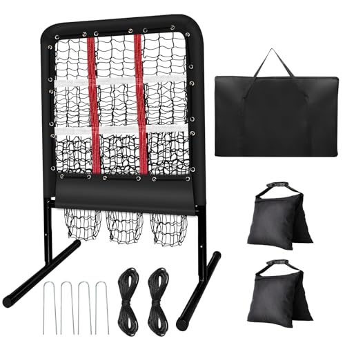 9 Hole Pitching Net with Strike Zone and Handbag V1259