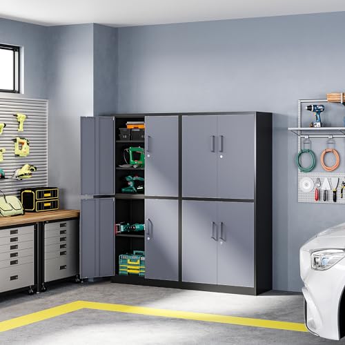 White Metal Storage Cabinet with Lock O111