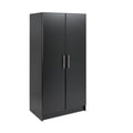 32" Contemporary Black Wardrobe Cabinet J508