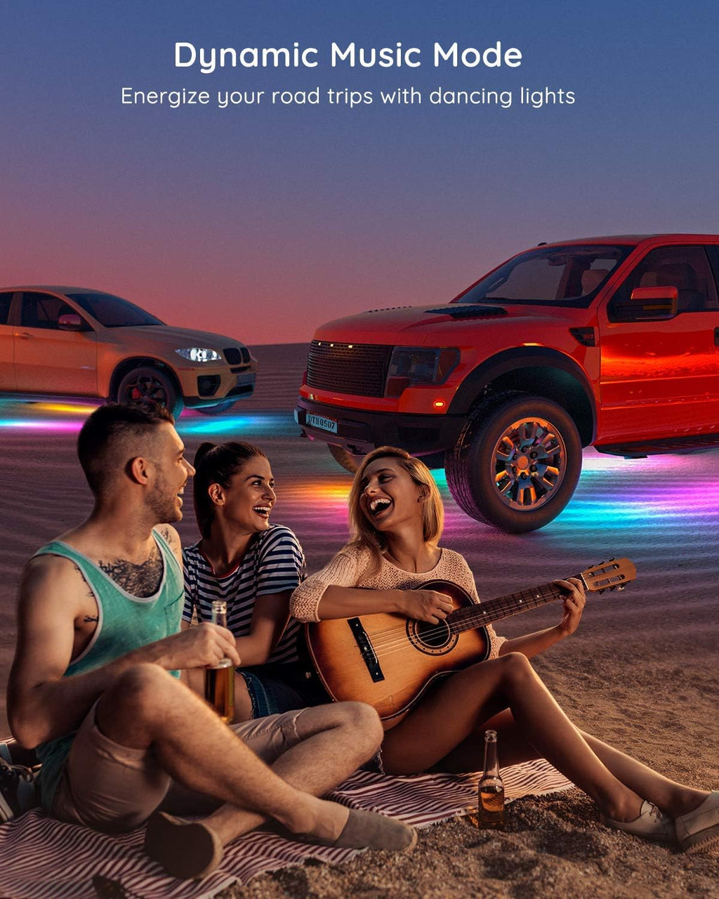 Smart Under Car Lights with App Control, RGBIC, Pack of 2 M828792