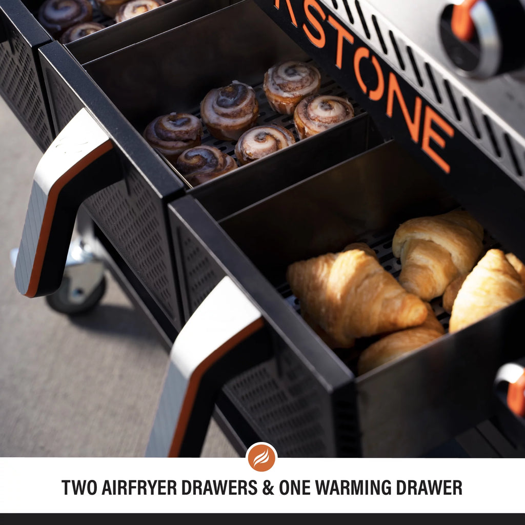 4-Burner Propane Griddle with Air Fryer and Hood R250488