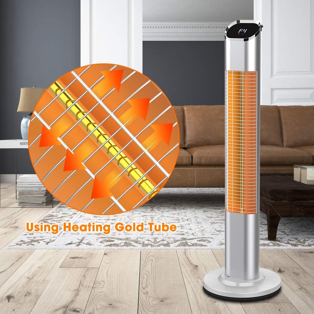 Electric Infrared Standing Patio Heater with Remote Control C532177