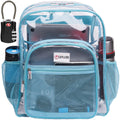 Transparent PVC Clear Backpack XL (32 L) with TSA Lock J522