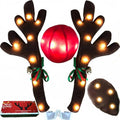 Christmas Car Reindeer Antlers Decoration Kit with Jingle Bells Z459