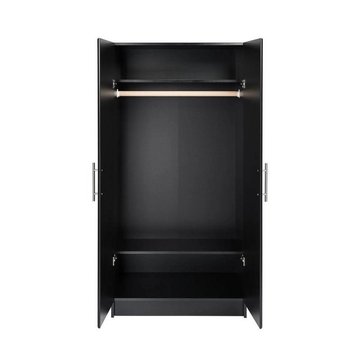 32" Contemporary Black Wardrobe Cabinet J508