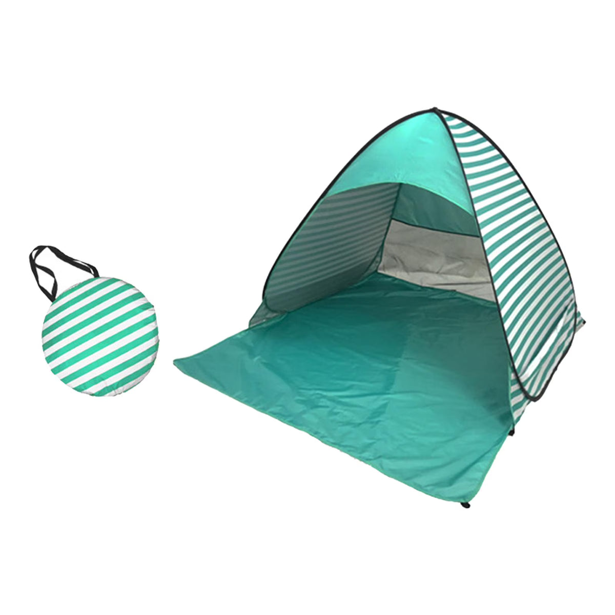 Green Stripes Automatic Beach Tent K8725