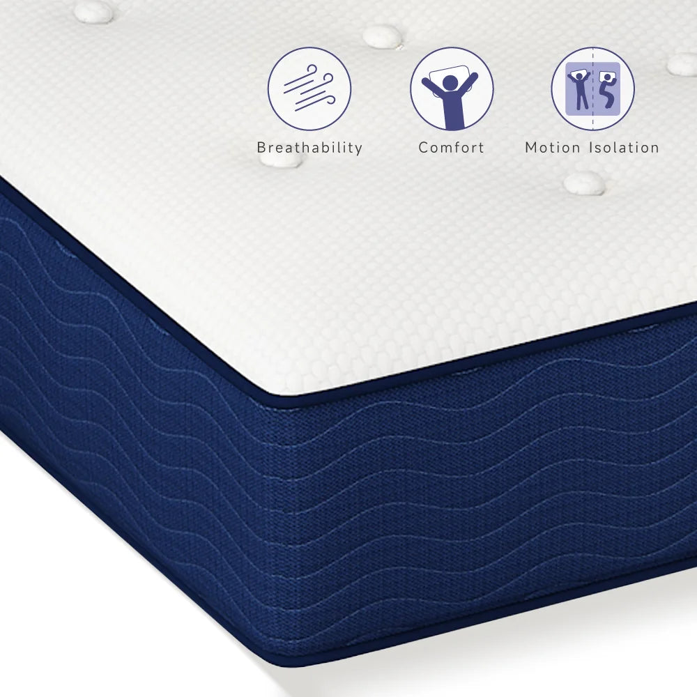 Queen Size Gel Foam Hybrid Mattress V3812