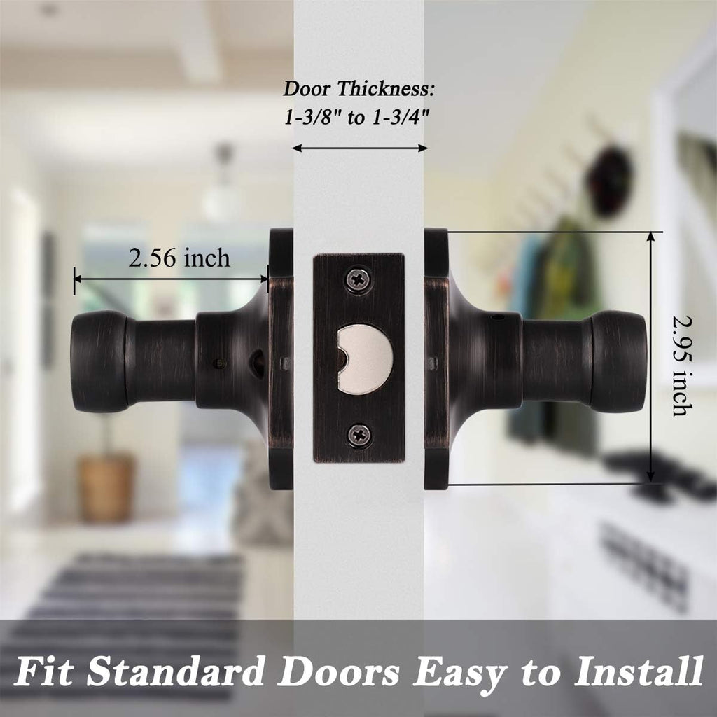5 Pack Oil Rubbed Bronze Interior Door Lever G47198