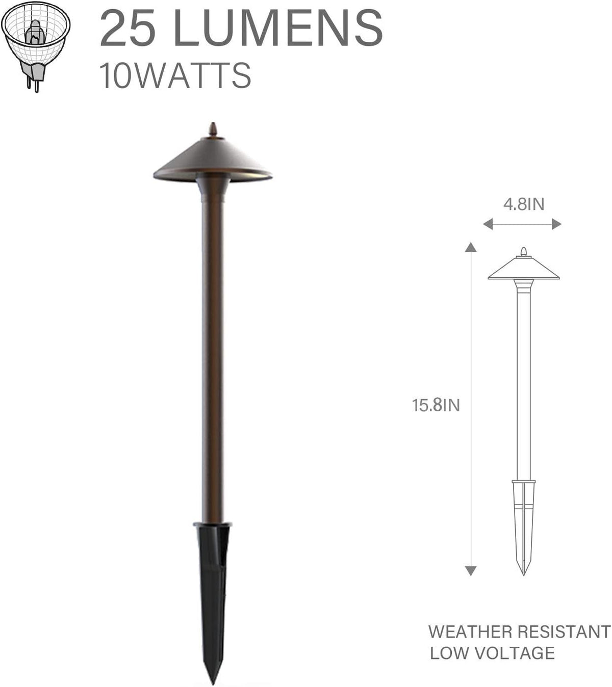 10-Piece Low Voltage Landscape Lights Kit T183