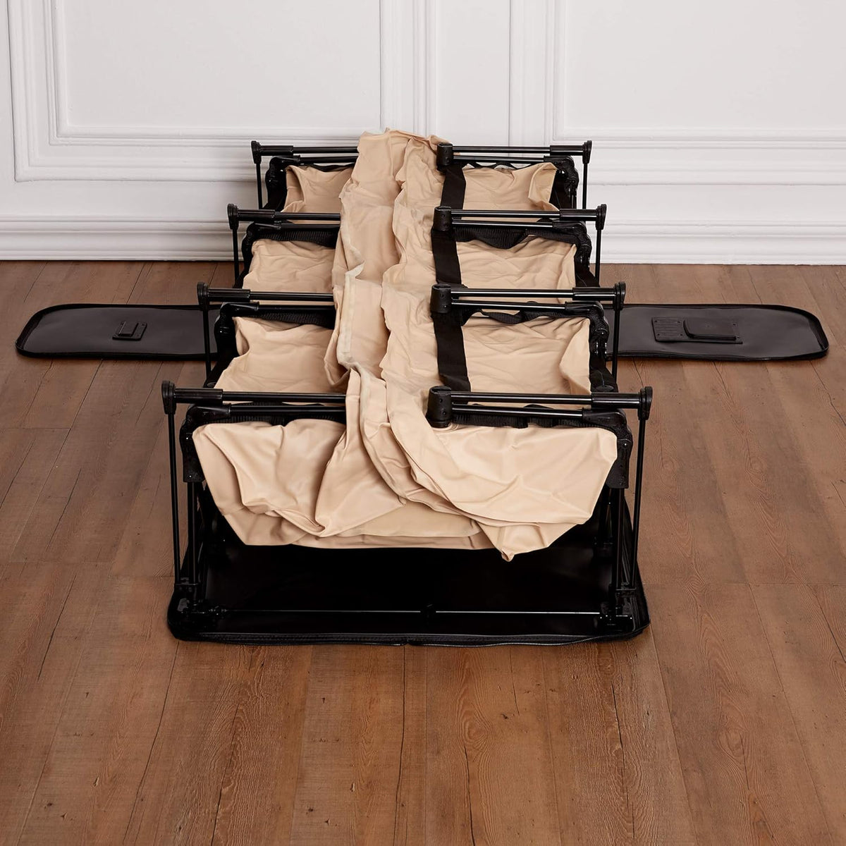 Queen Size Self Inflatable Air Mattress with Frame & Rolling Case S8678