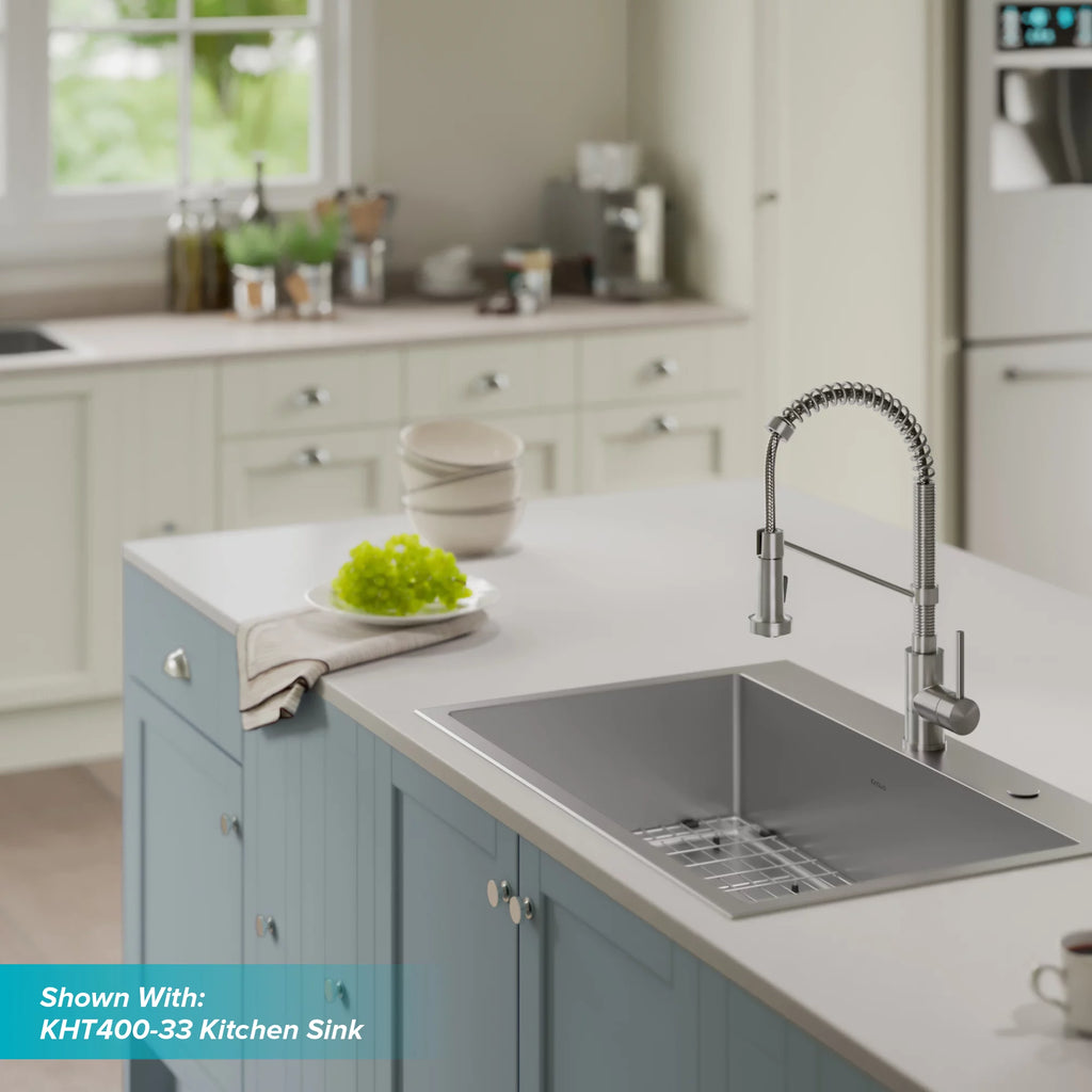 Single Handle Pull Down Kitchen Faucet Stainless Steel T65847