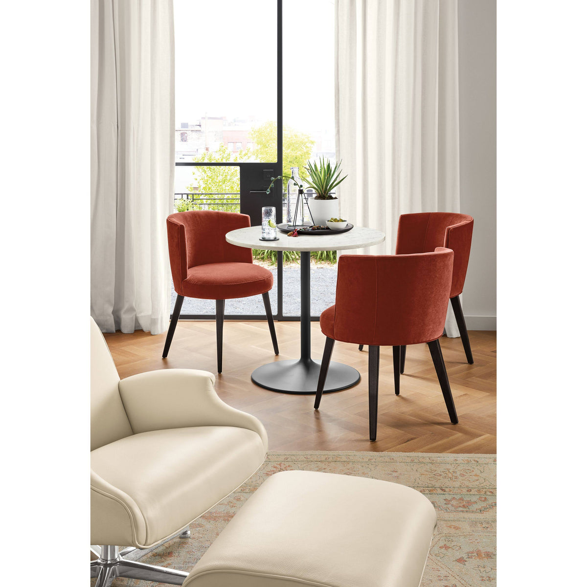 Grey Round Table 27 Diameter Q1250