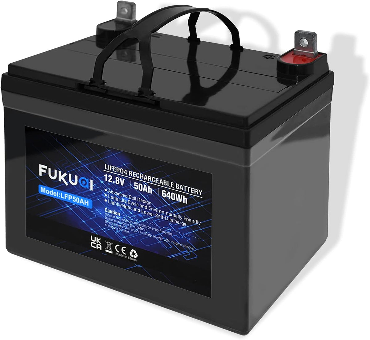 12V 16Ah LiFePO4 Battery, Pack of 2 C85010