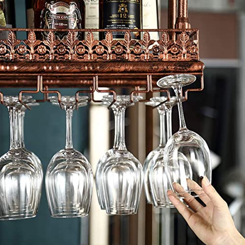 Bronze Metal Hanging Wine Glass Racks I824688