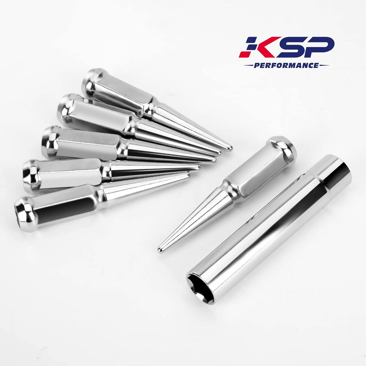 32pcs Chrome Conical Closed End Bulge Acorn Lug Nuts U221508