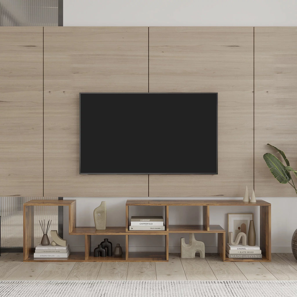 L-Shaped Oak Tv Stand P93675