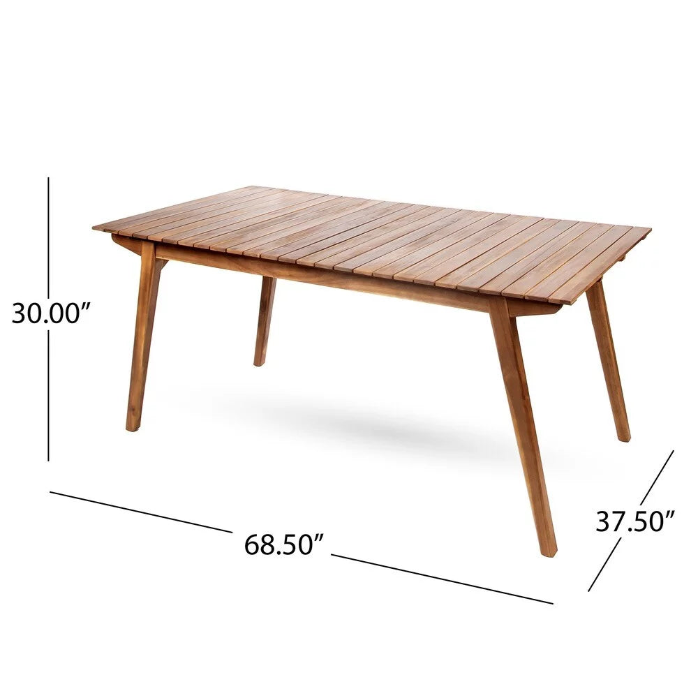 Brown Wood Dining Table C187
