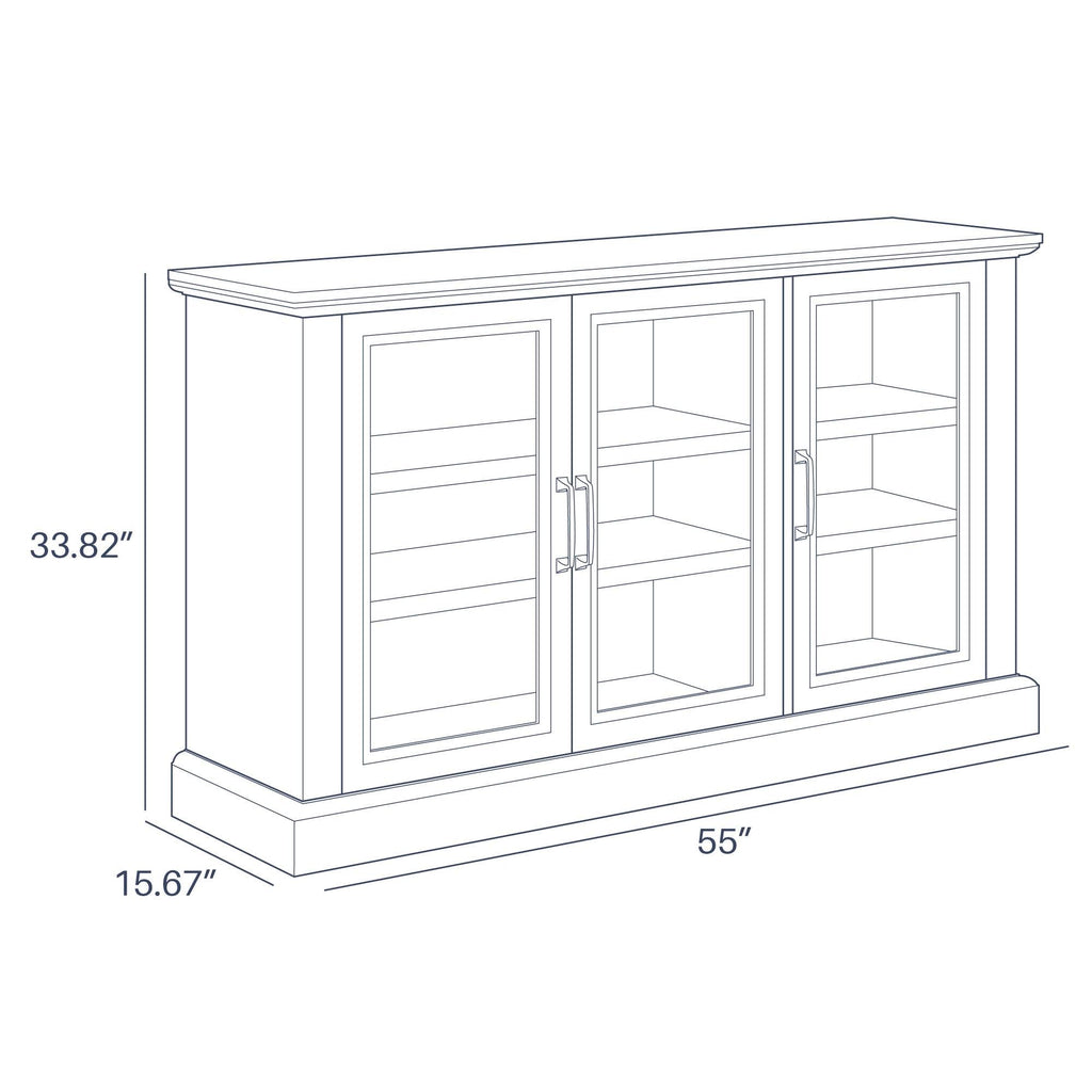 Rustic Grey Wood Sideboard Buffet Cabinet R5880