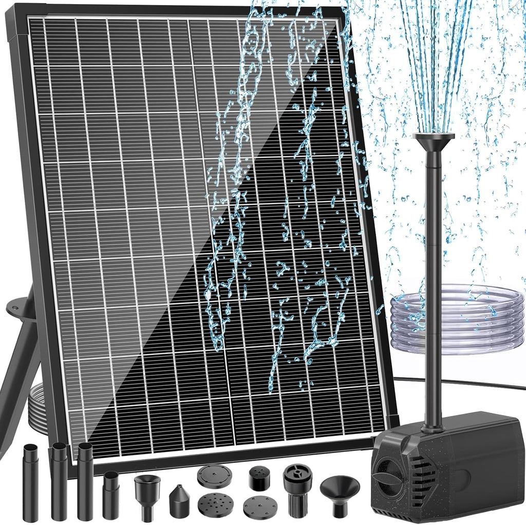 25W Solar Fountain Pump 410GPH with 16.5FT Cord M393565