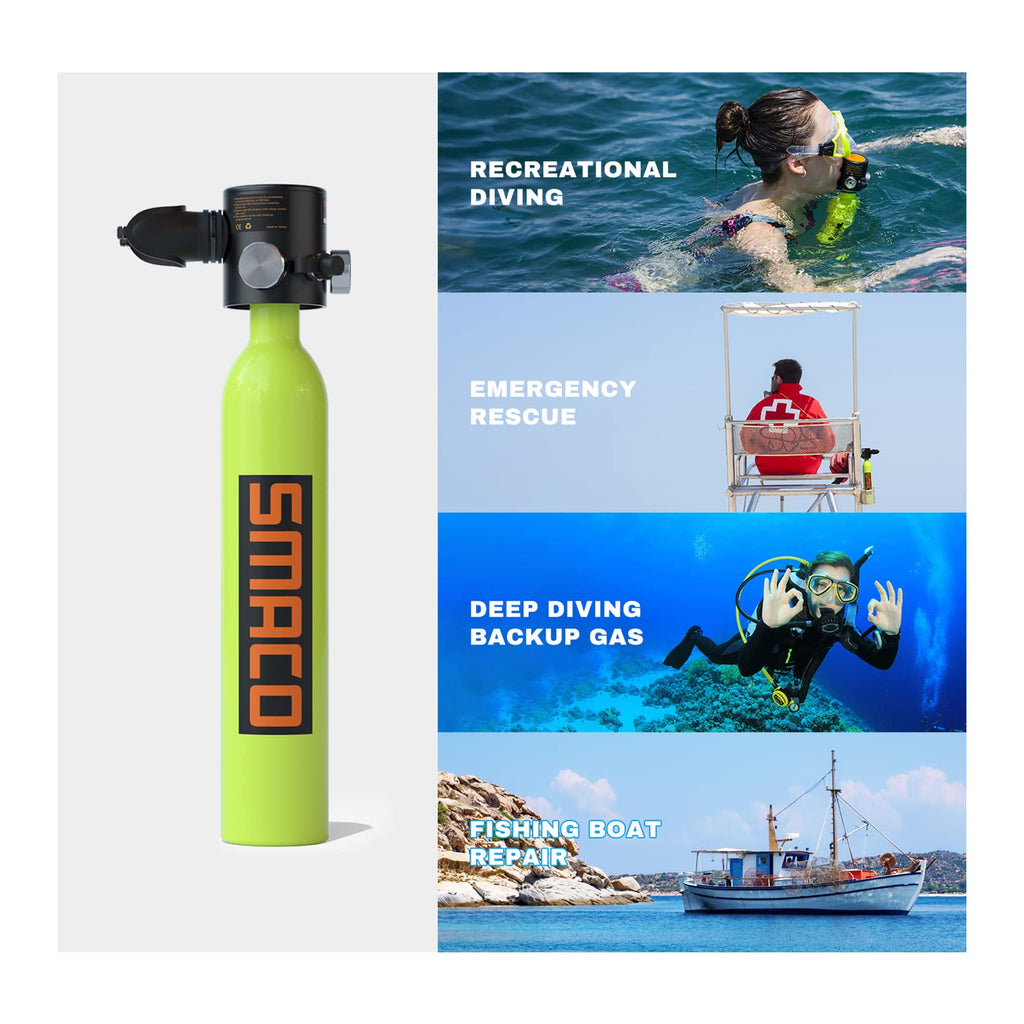 Green 0.5L Mini Scuba Tank T836382