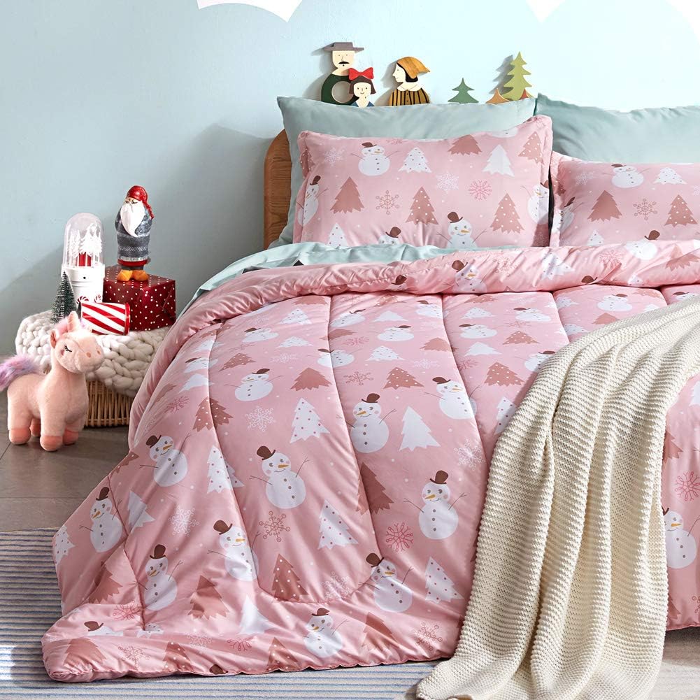 Blue Twin 5 Piece Microfiber Bedding Set I52066