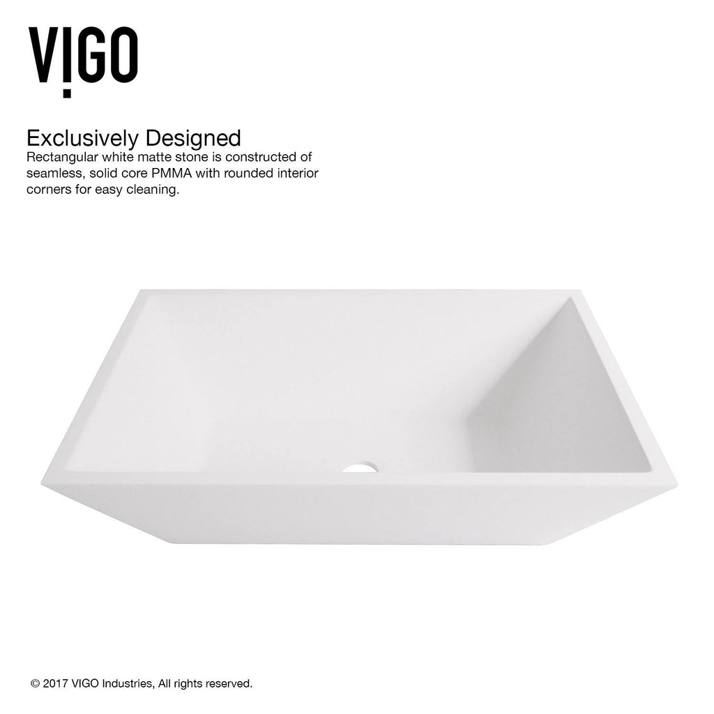 Matte Stone Vessel Bathroom Sink H292