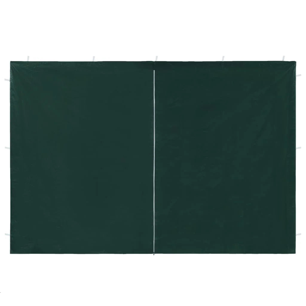 Green PE Party Tent Sidewall 2 pcs with Zipper C10435