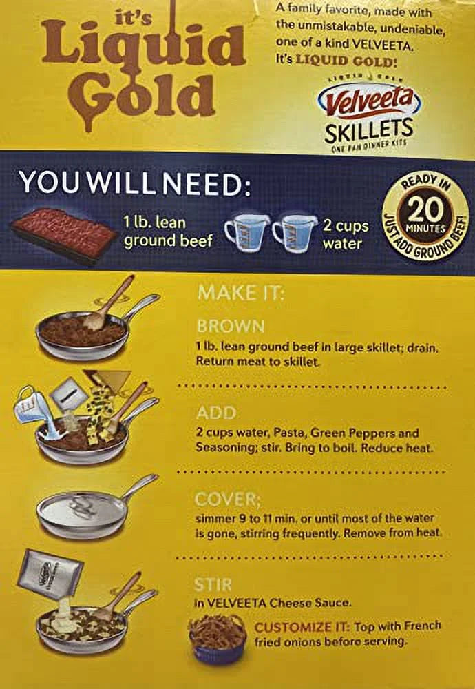 Velveeta Skillets Philly Cheesesteak 2 Pack B671