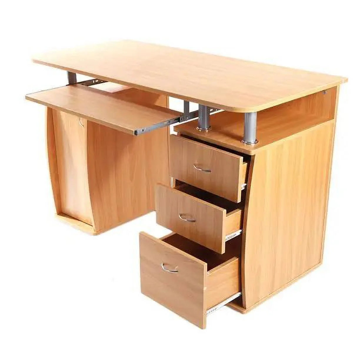 1pc Wood Computer Desk with Drawers P332