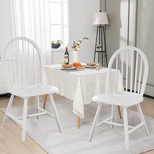 Black Wood Spindle Back Dining Chairs Set of 2 G242687