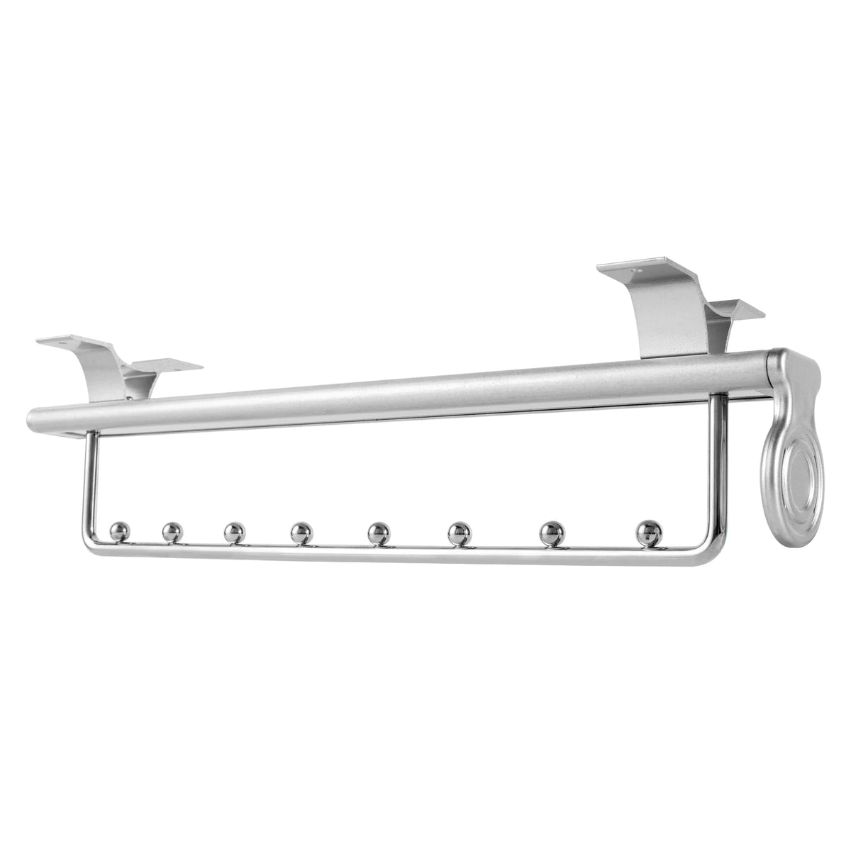 Stainless Steel Clothes Rail Retractable Closet Pull Out Rod 46x14x10cm G12846