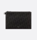 Black Oblique Galaxy Leather Pouch C63919