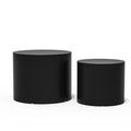 Black Oak Veneer Nesting Table Set of 2 K671145