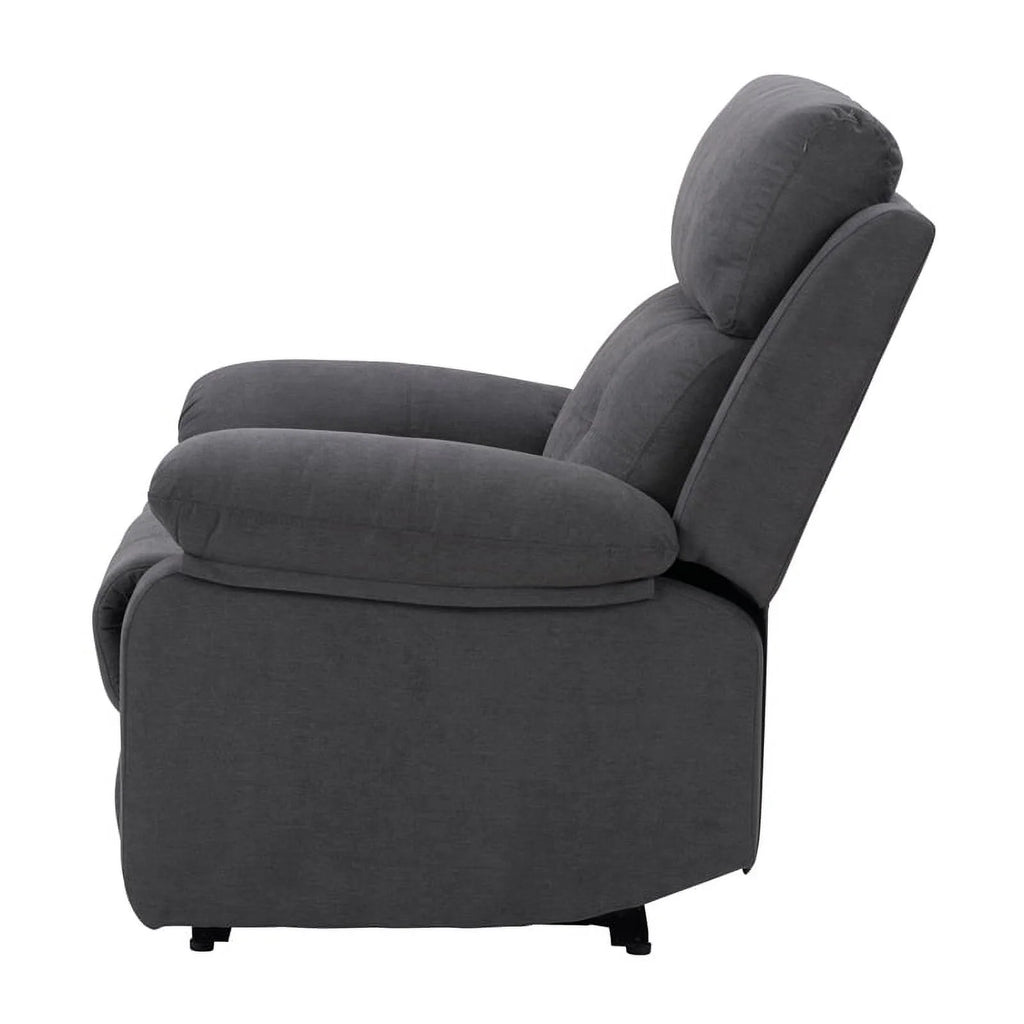 Dark Gray Fabric Manual Recliner P13641
