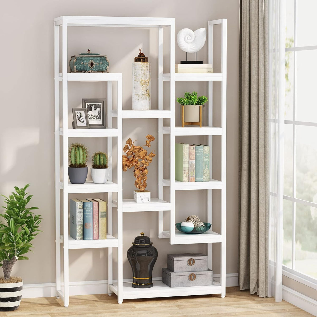 6-Tier 70.9 inch Tall Bookshelf N16290