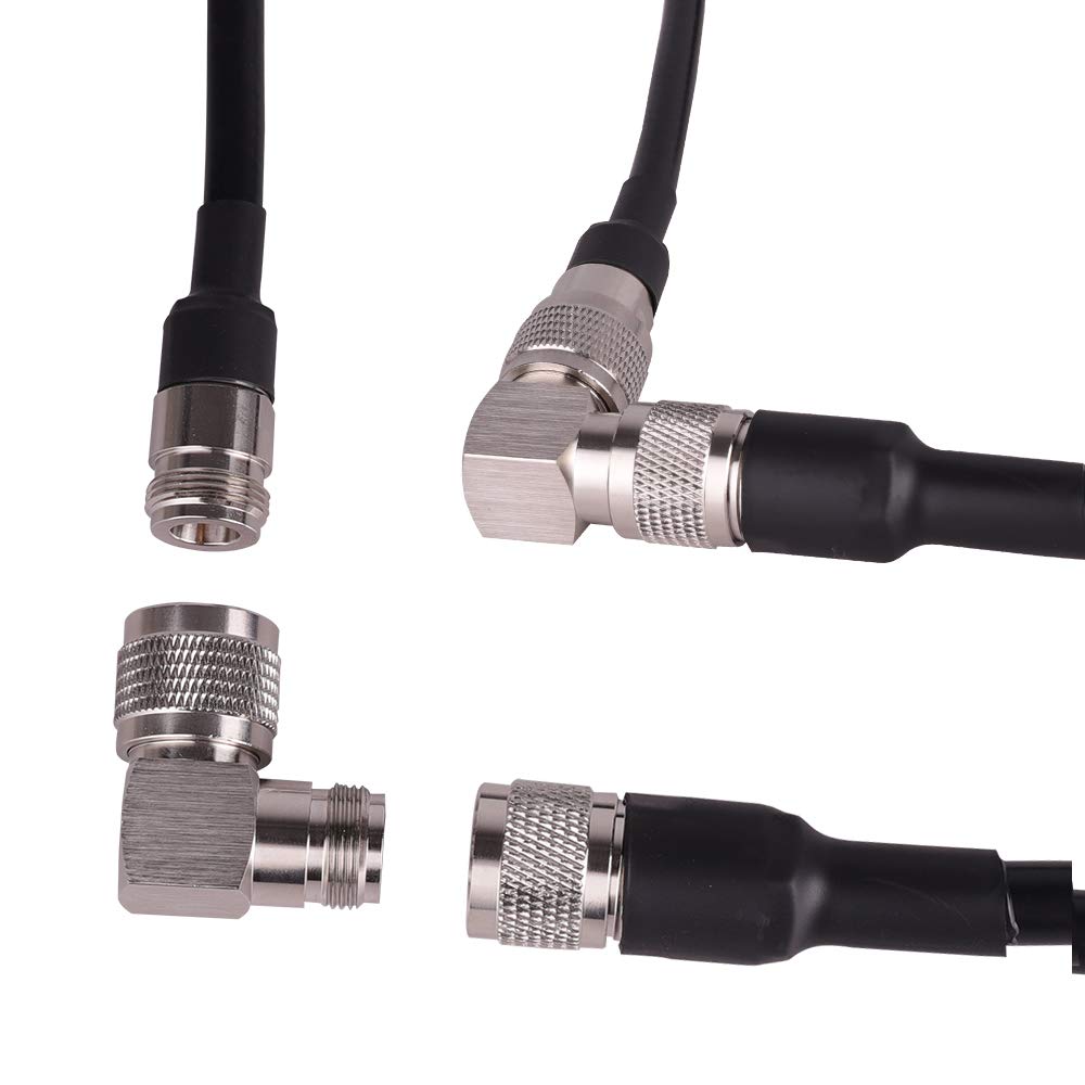 Right Angle N Male to N Female Coax Connector 10PACK O334