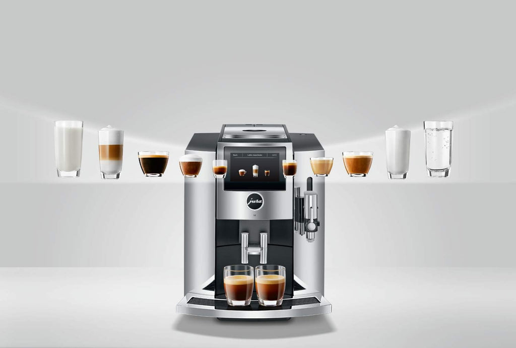 Chrome Automatic Coffee Machine, 64 ounces, white V811