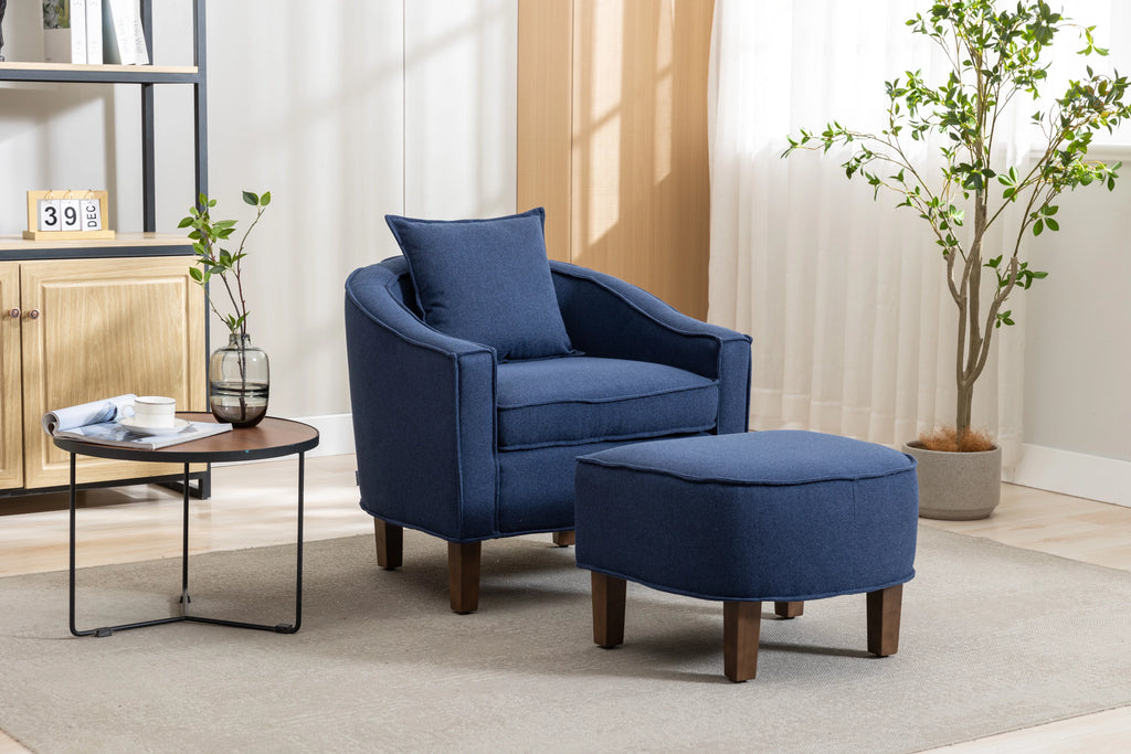 Accent Chair with Ottoman T144