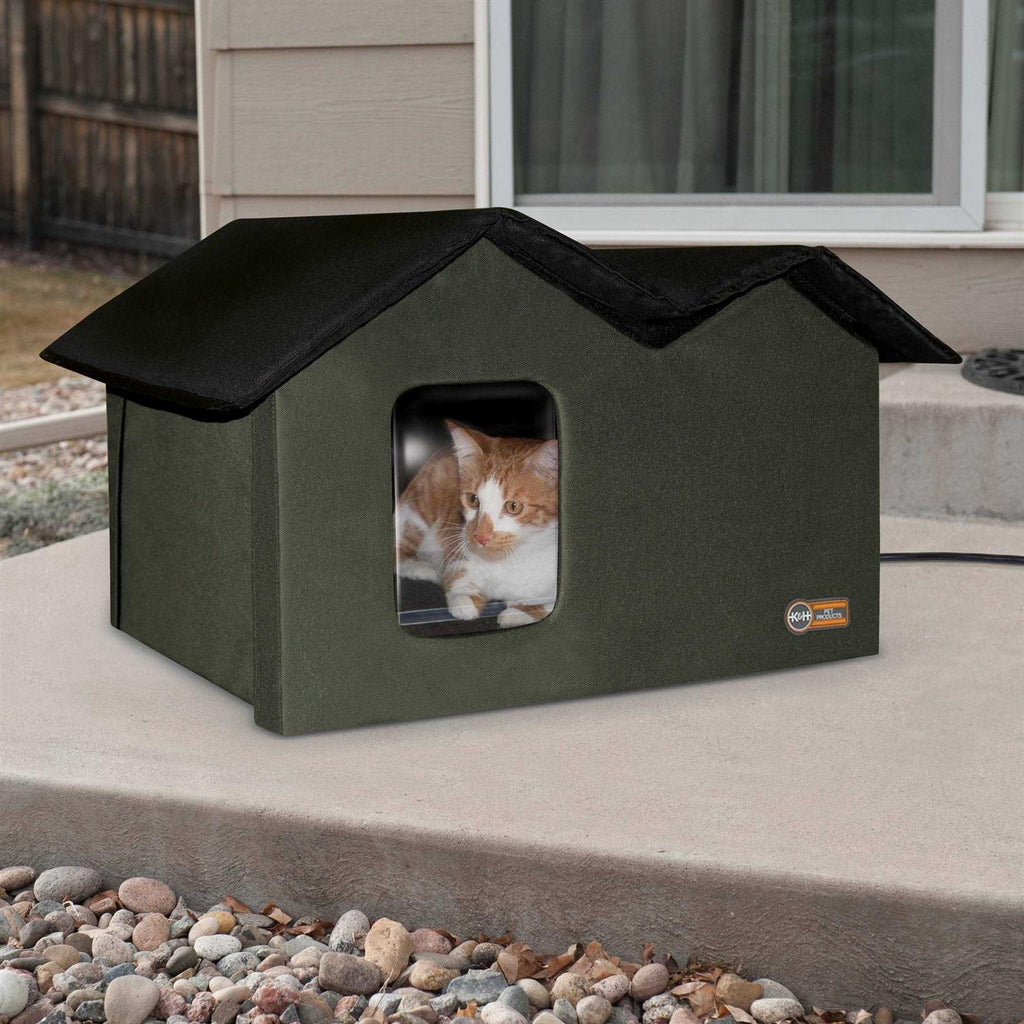 Extra-Wide Outdoor Kitty House M11247