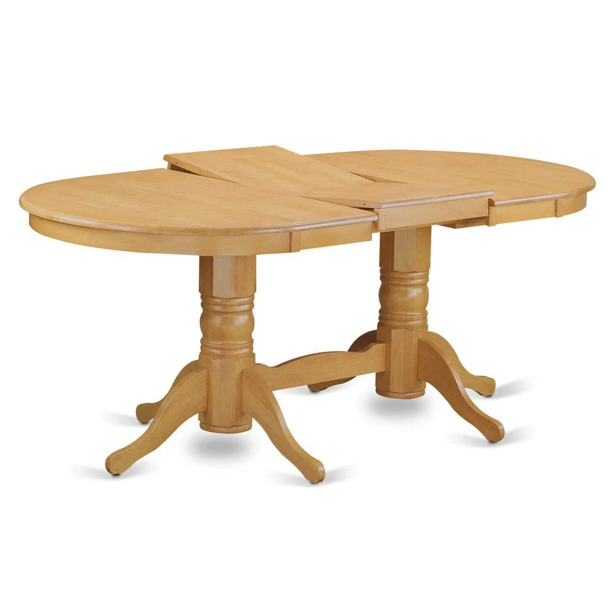 5 Piece Oval Dining Room Set with 4 Chairs Oak C2025