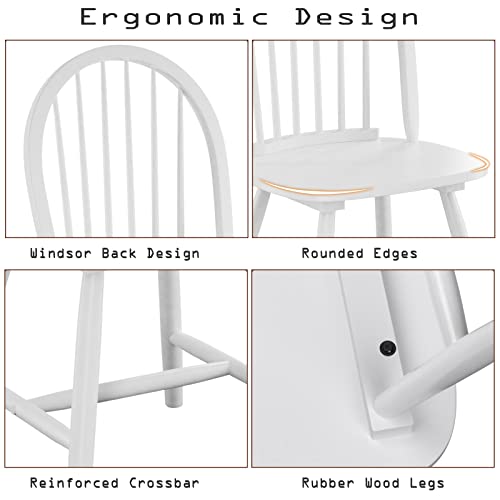 Black Wood Spindle Back Dining Chairs Set of 2 G242687