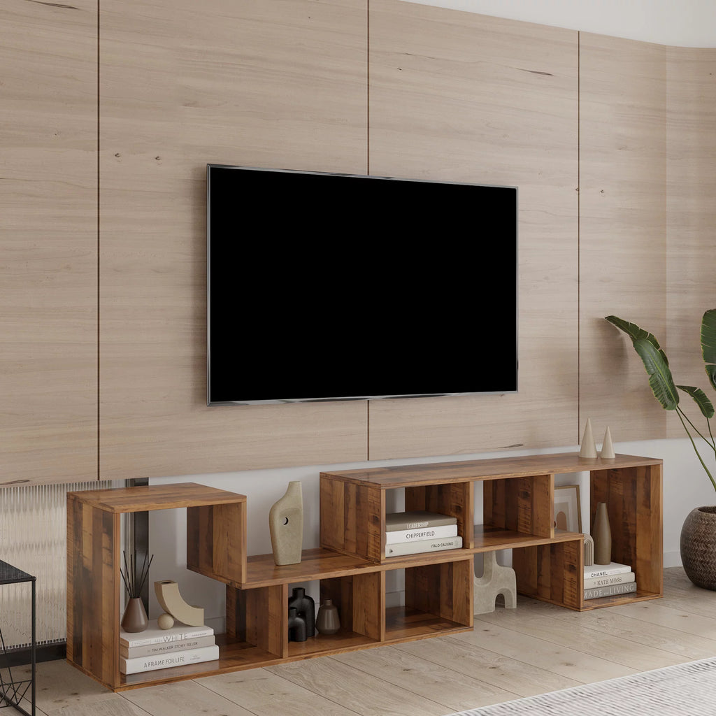 L-Shaped Oak Tv Stand P93675