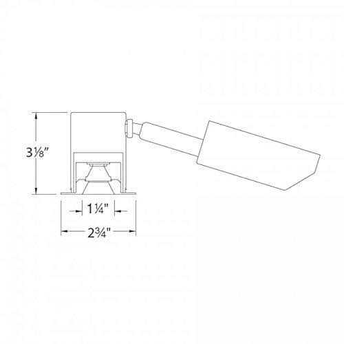 3000K Soft White LEDme Square Miniature Recessed D X9019