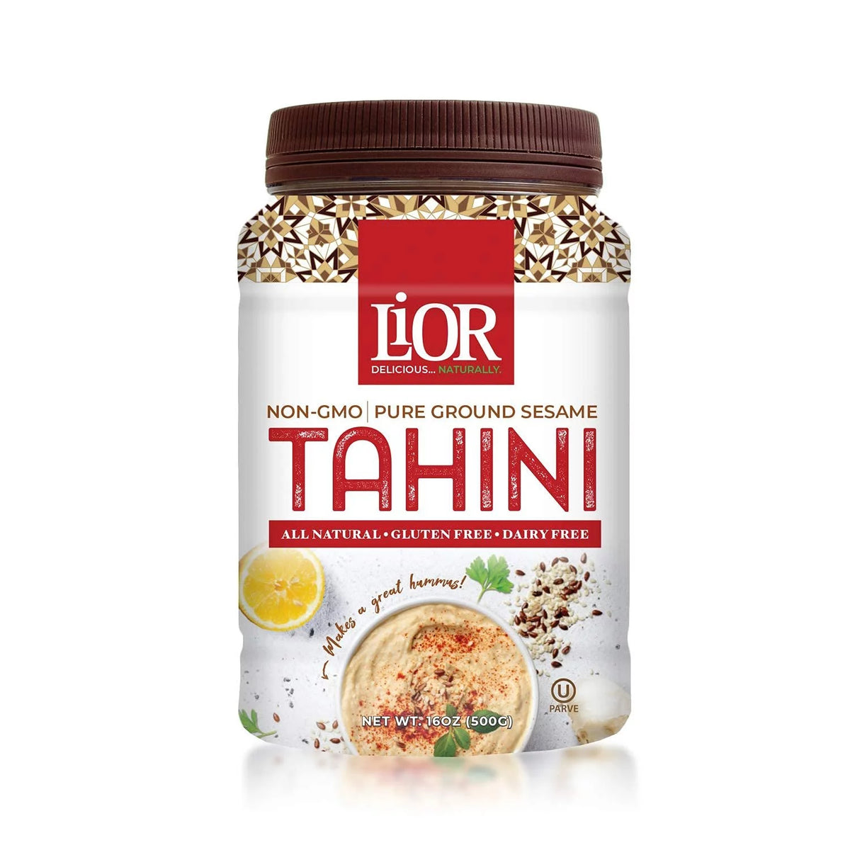 Natural Tahini Sesame 16oz Jar Pack of 4 D854520