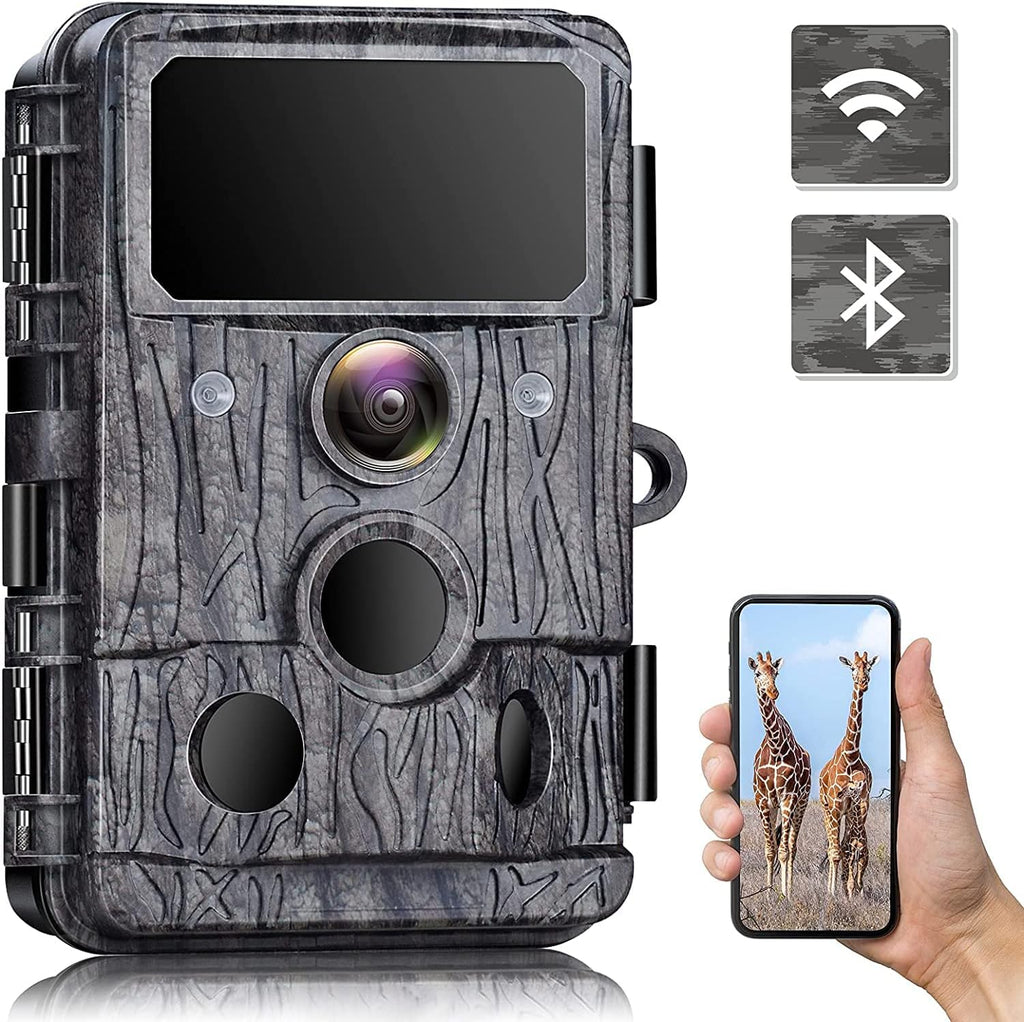 4K WiFi 30MP Trail Camera with 940nm No-Glow IR LEDs Night Vision 0.2s Motion Activated Waterproof IP66 R43099
