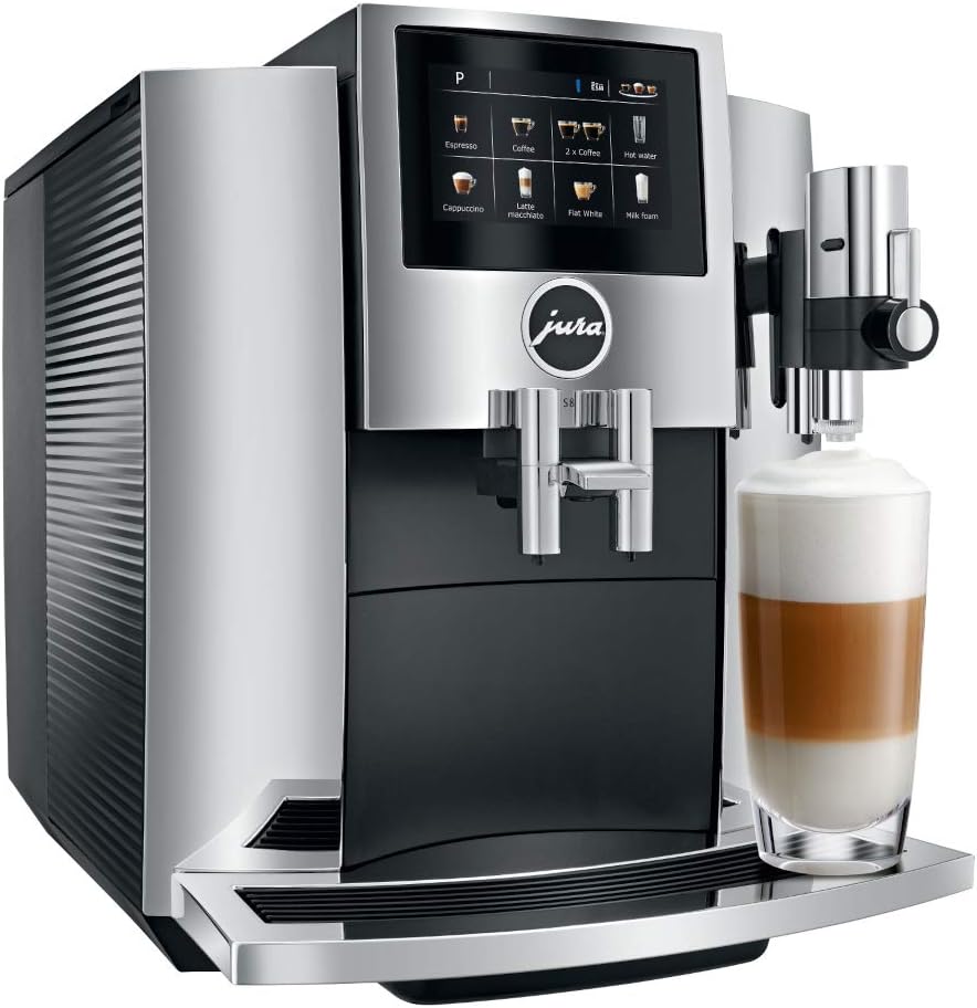 Chrome Automatic Coffee Machine, 64 ounces, white V811