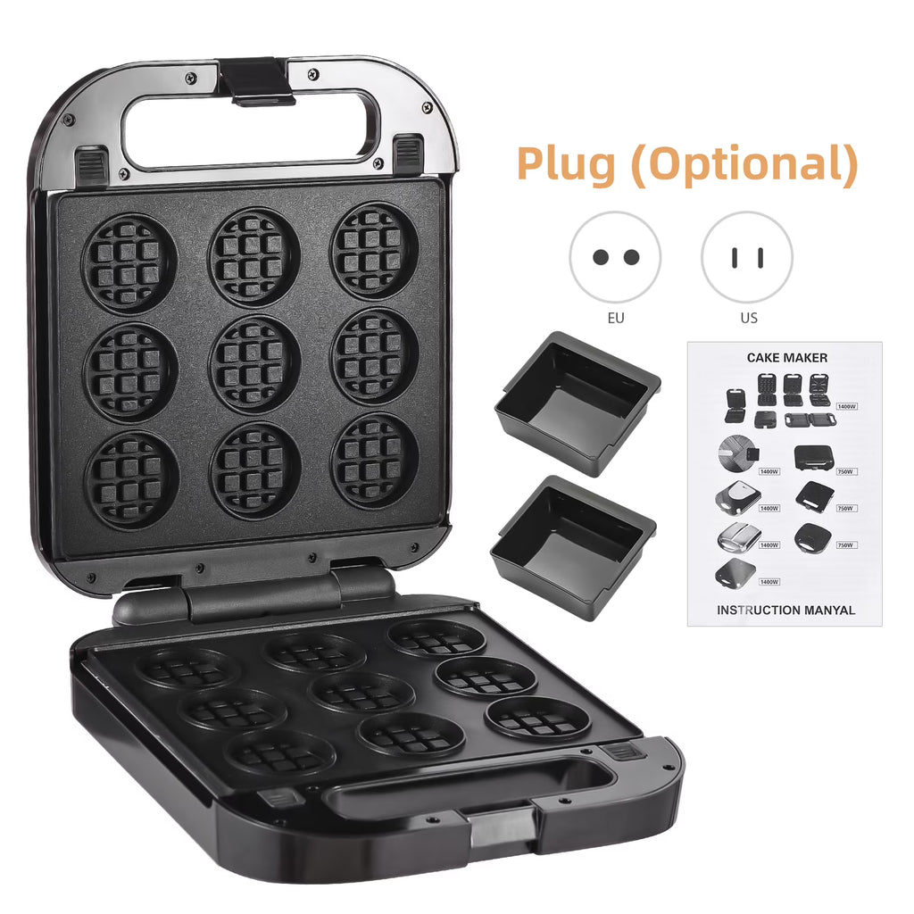 3-in-1 Nonstick Dessert Maker with Removable Plates F17448