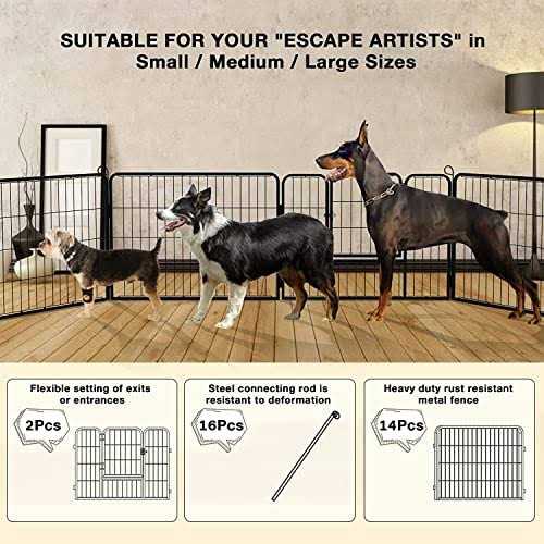 Heavy Duty Metal Dog Playpen 32 Width V993